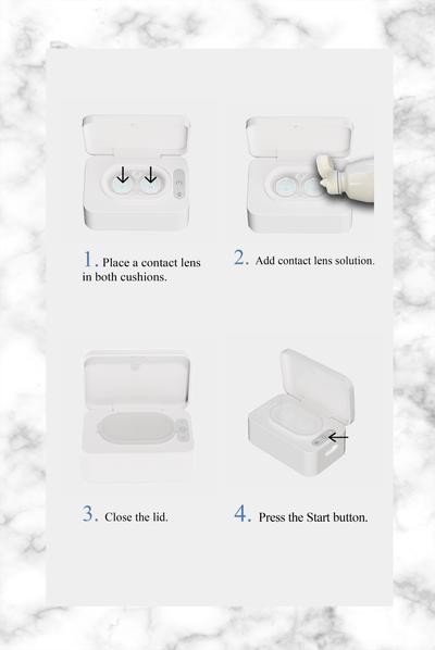 [NEW] VueSonic 3 Contact Lens Cleaning System Lens for Soft Silicone Hydrogen and Hybrid Contact Lens - VueSonic